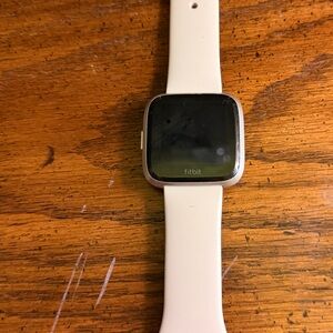 Grey Fitbit Versa Lite with White Band Smartwatch*